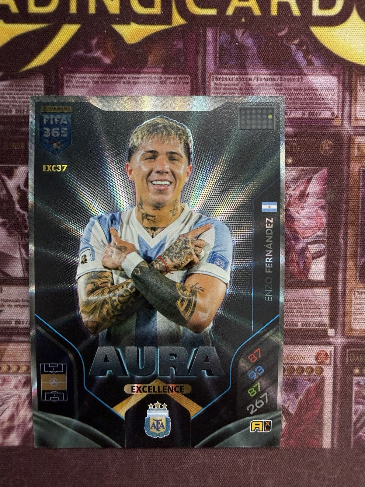 Enzo Fernández Aura Excellence EXC37 Panini FIFA 365 Adrenalyn XL 2026 Argentina