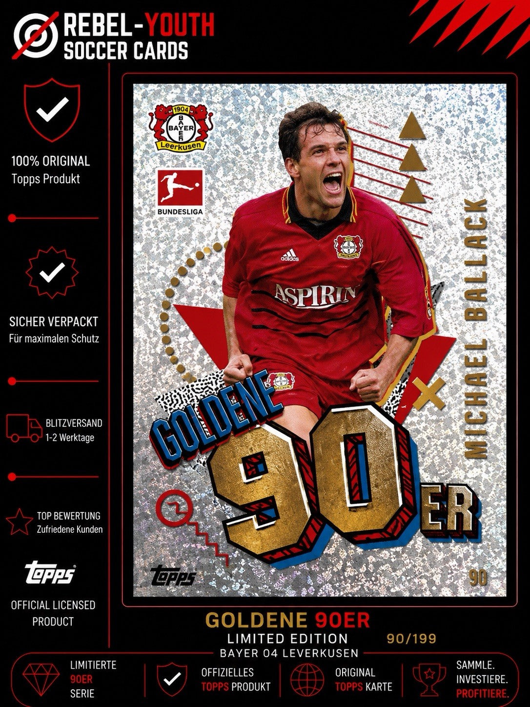 TOPPS Match Attax EXTRA 23/24 Bundesliga Ulf Kirsten Goldene 90 er
