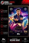 Désiré Doué Star Boy Limited Edition Topps Match Attax 2025/26 PSG