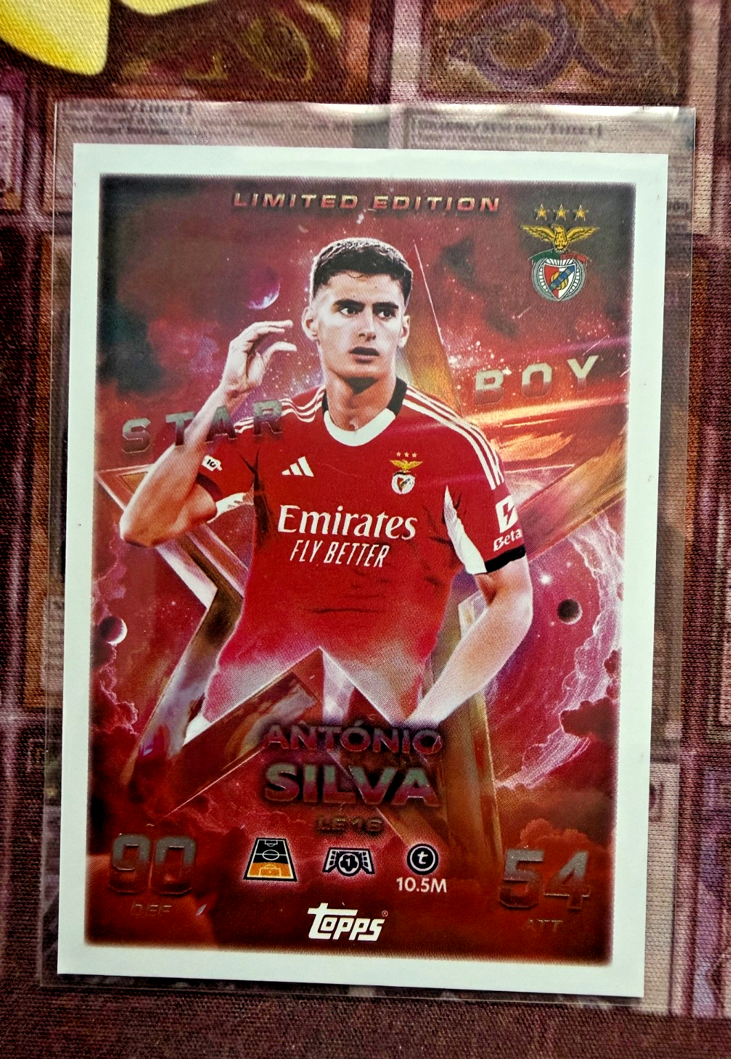 Match Attax 25/26 Antonio Silva Starboy Benfica #LE16 Champions League
