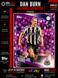 Topps UEFA Club Competitions Dan Burn Purple Foil Newcastle United