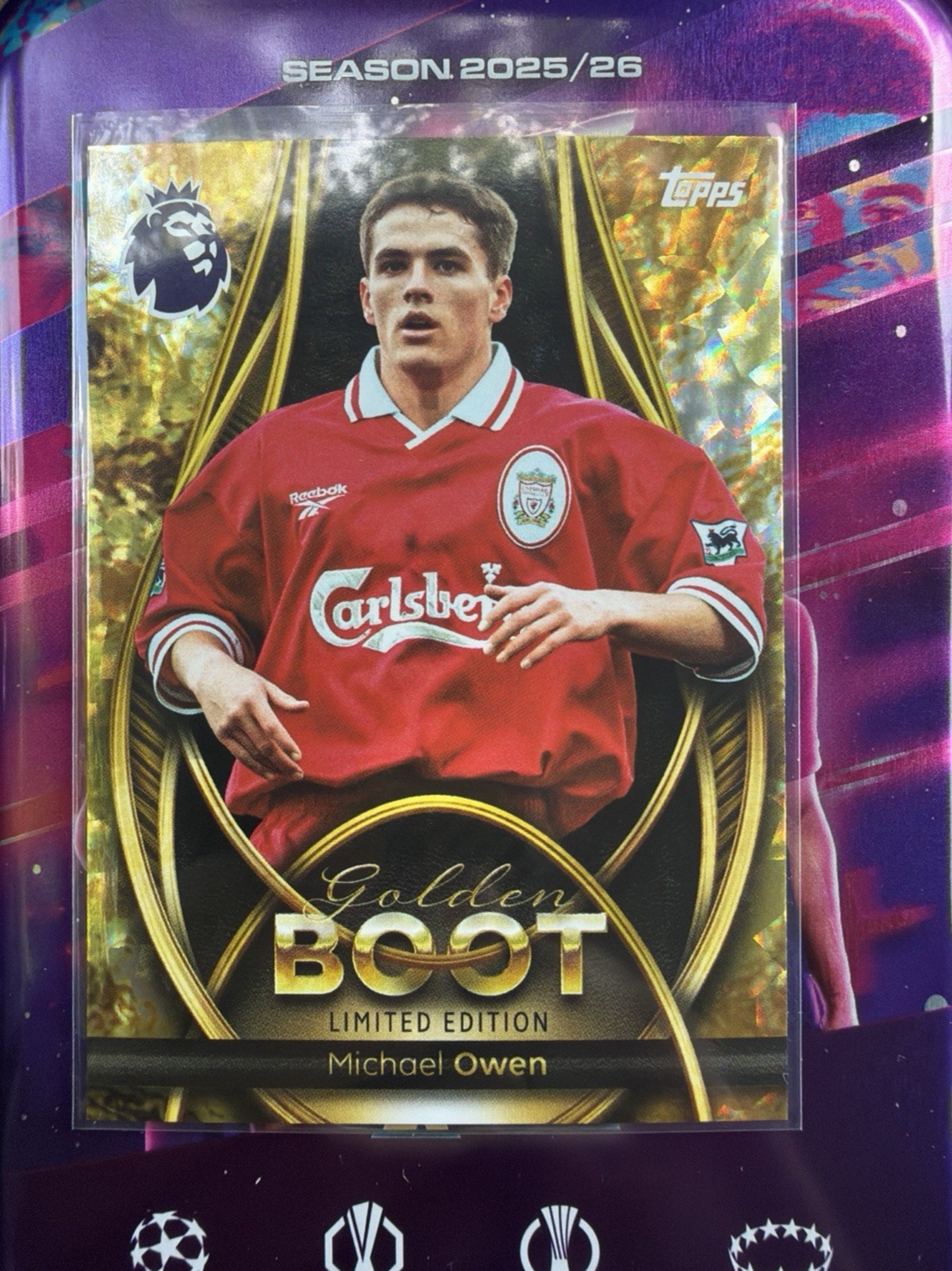 Golden Boot Owen Topps Premier League 2025/2026 Limited Edition 25/26 # GB 3