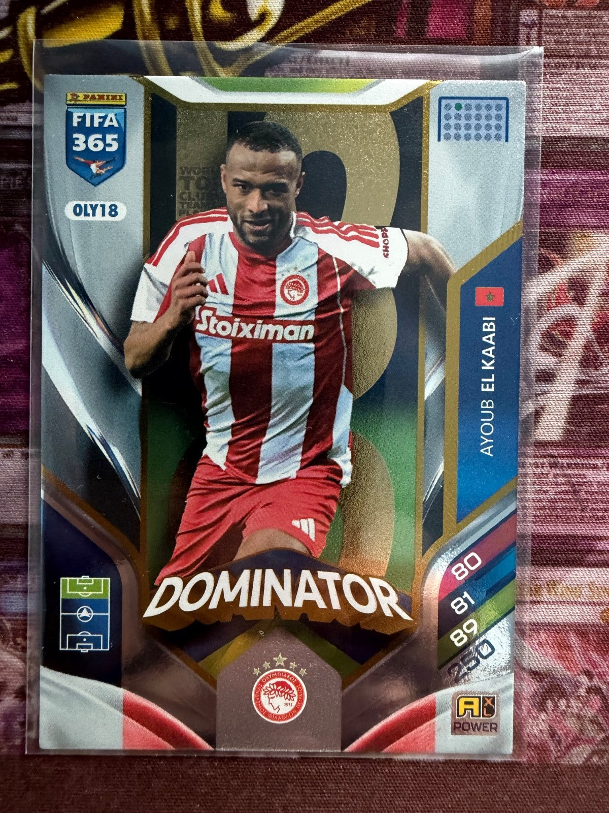 Fifa 365 Adrenalyn XL 2026 Trading Card OLY18 - Ayoub El Kaabi - Dominator