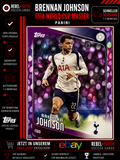 Brennan Johnson Purple Parallel Tottenham Hotspur Topps UEFA Club Competitions