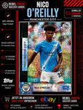 Nico O’Reilly Manchester City Topps Rookie Card RC Rainbow Foil 2024/25
