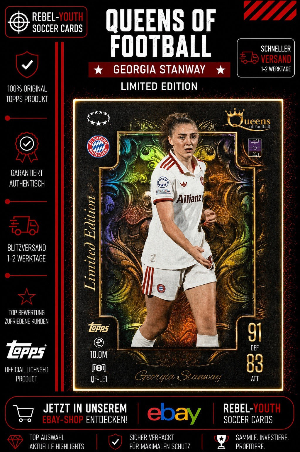 Georgia Stanway – Limited Edition Queens of FootballFC Bayern München