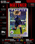 Sarah Mättner RC Rookie Card Topps Chrome NWSL 2024 Speckle Refractor