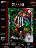 Malick Sannadi Green Leaf Parallel RC Topps UEFA Club Competitions 2025/26
