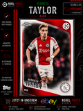 Kenneth Taylor Topps Chrome 2025/26 Ajax Amsterdam Base Card UCC UEFA