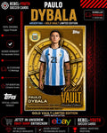 Paulo Dybala Gold Vault Limited Edition Argentina Football Card Topps