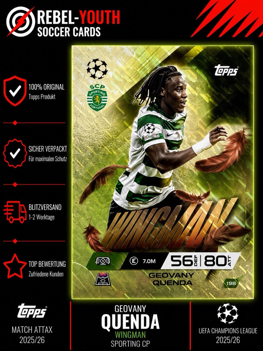 Topps Match Attax Champions League 25/26 – Wingman Geovany Quenda 189