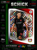 2025-26 Topps Chrome Patrik Schick X-Fractor Bayer Leverkusen UEFA