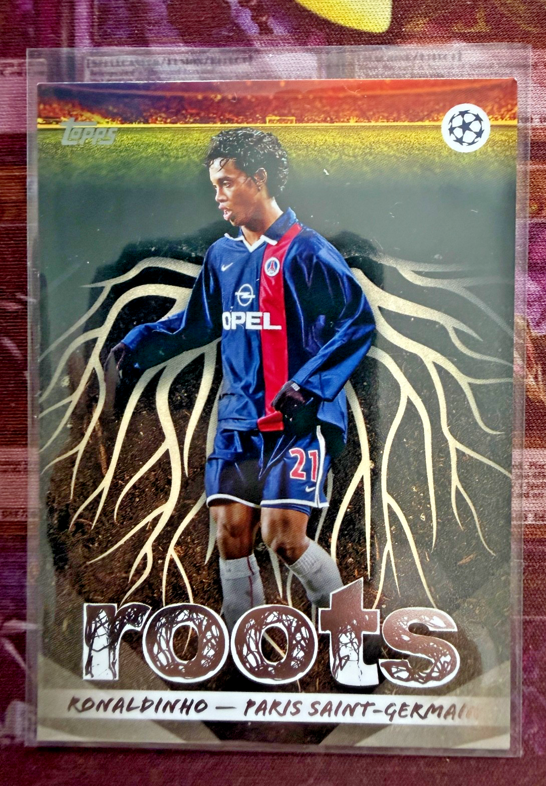 Ronaldinho Roots Insert Topps UCC Flagship 2025-26 Paris PSG RT-16