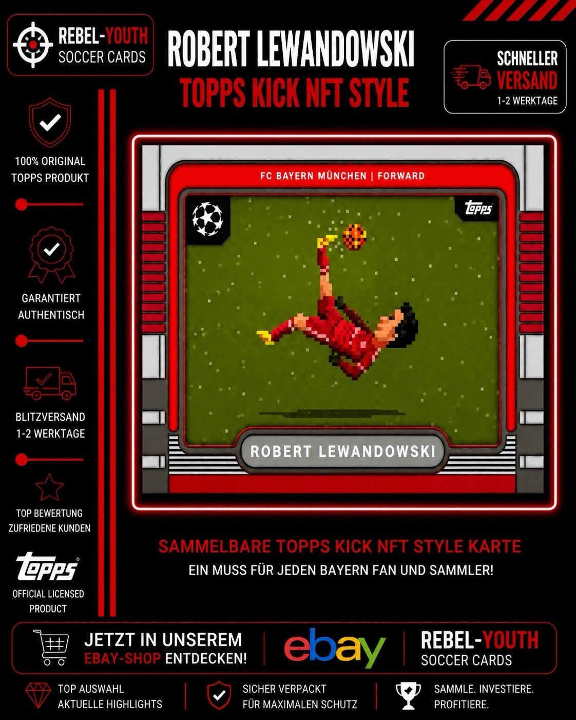 Topps UCC Flagship 25/26 8bit Robert Lewandowski Bayern München