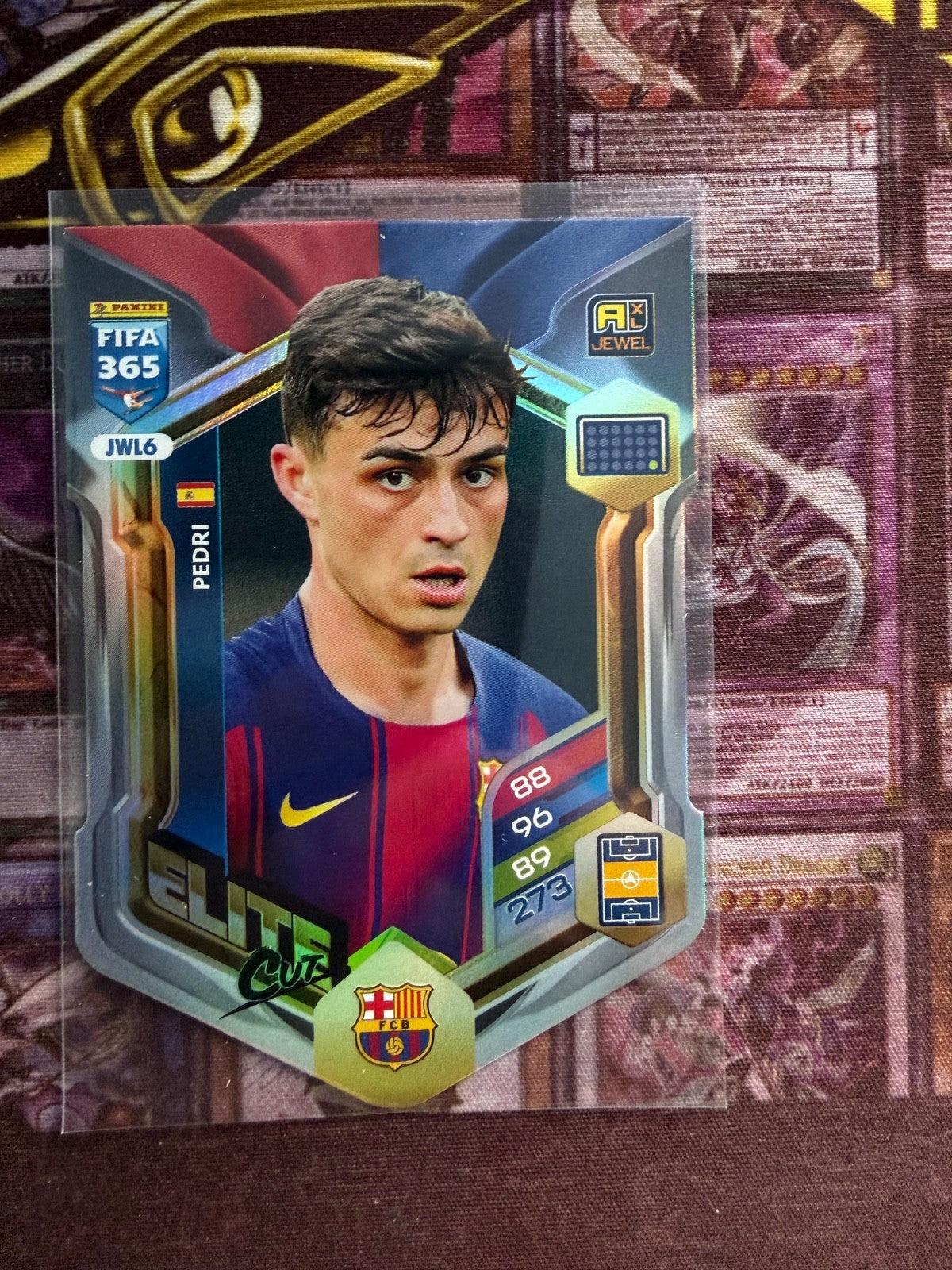 PEDRI, JWL6, JEWEL ELITE CUT, PANINI FIFA 365 2026, ADRENALYN XL