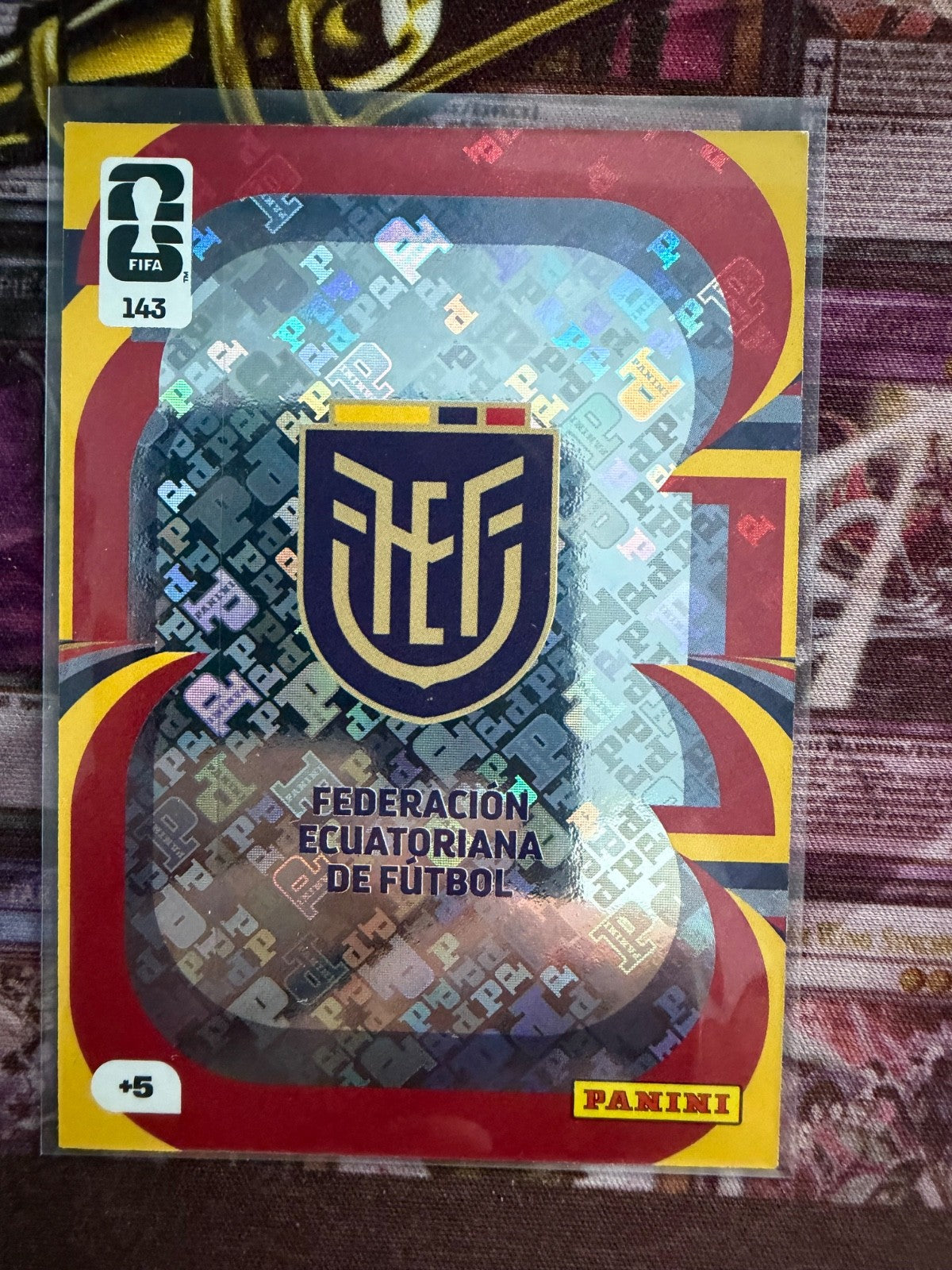 Panini FIFA ADRENALYN XL Club World Cup 2026 NR 143 LOGO WAPPEN Ecuador