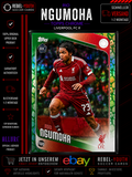 Rio Ngumoha Topps Chrome ARio Ngumoha Topps llure Green Parallel RC Liverpool FC