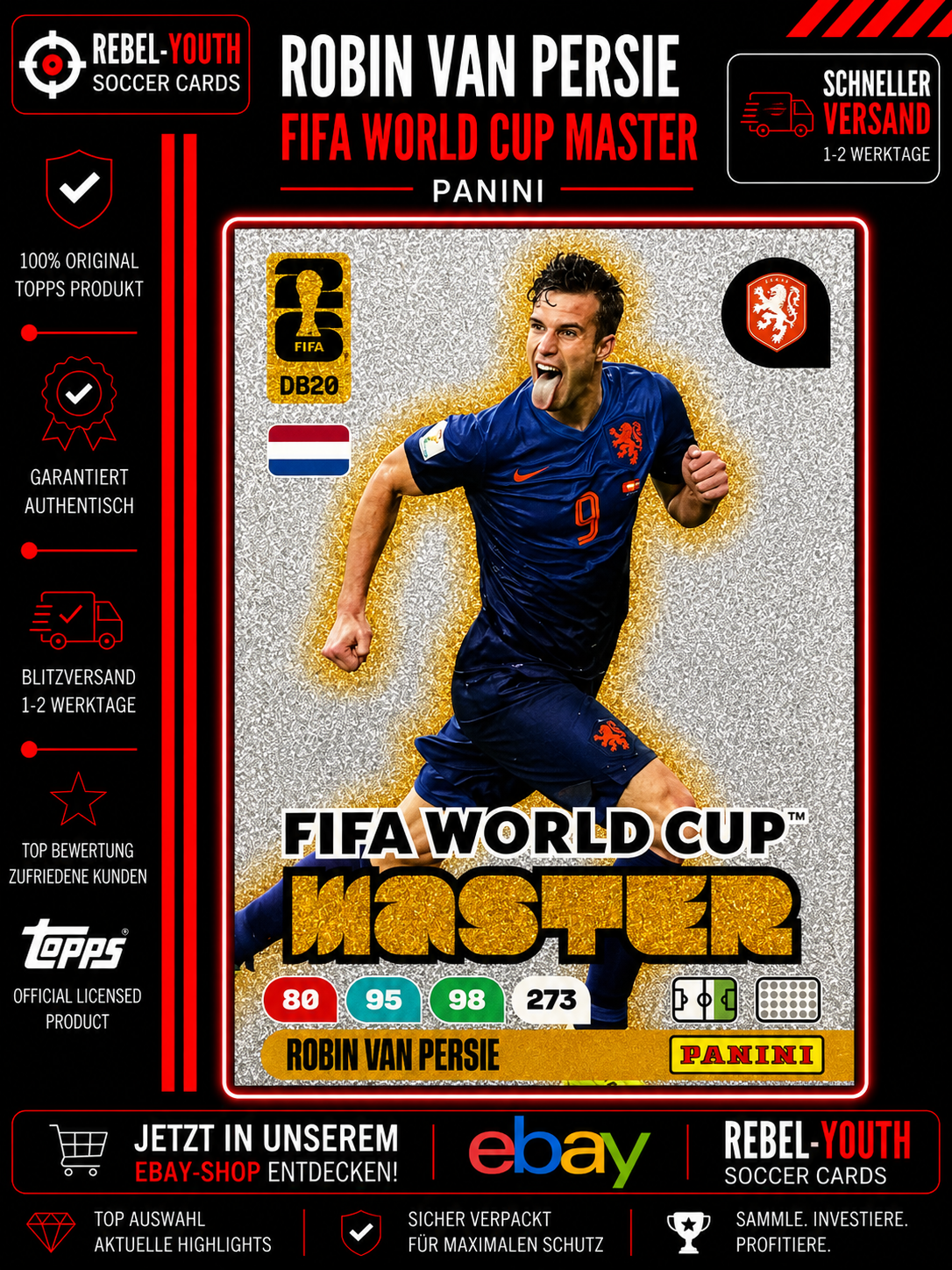Panini Adrenalyn XL World Cup 2026 Robin van Persie Master Card