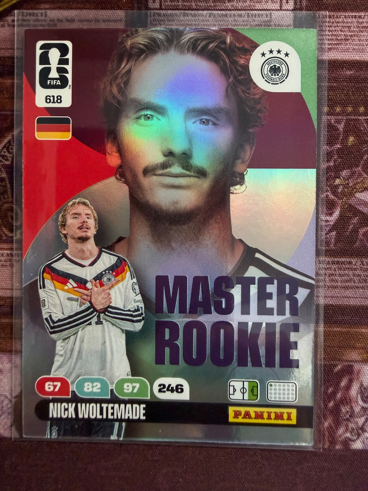 Nick Woltemade Master Rookie #618 Panini FIFA 365 2025 Germany Deutschland RC NM