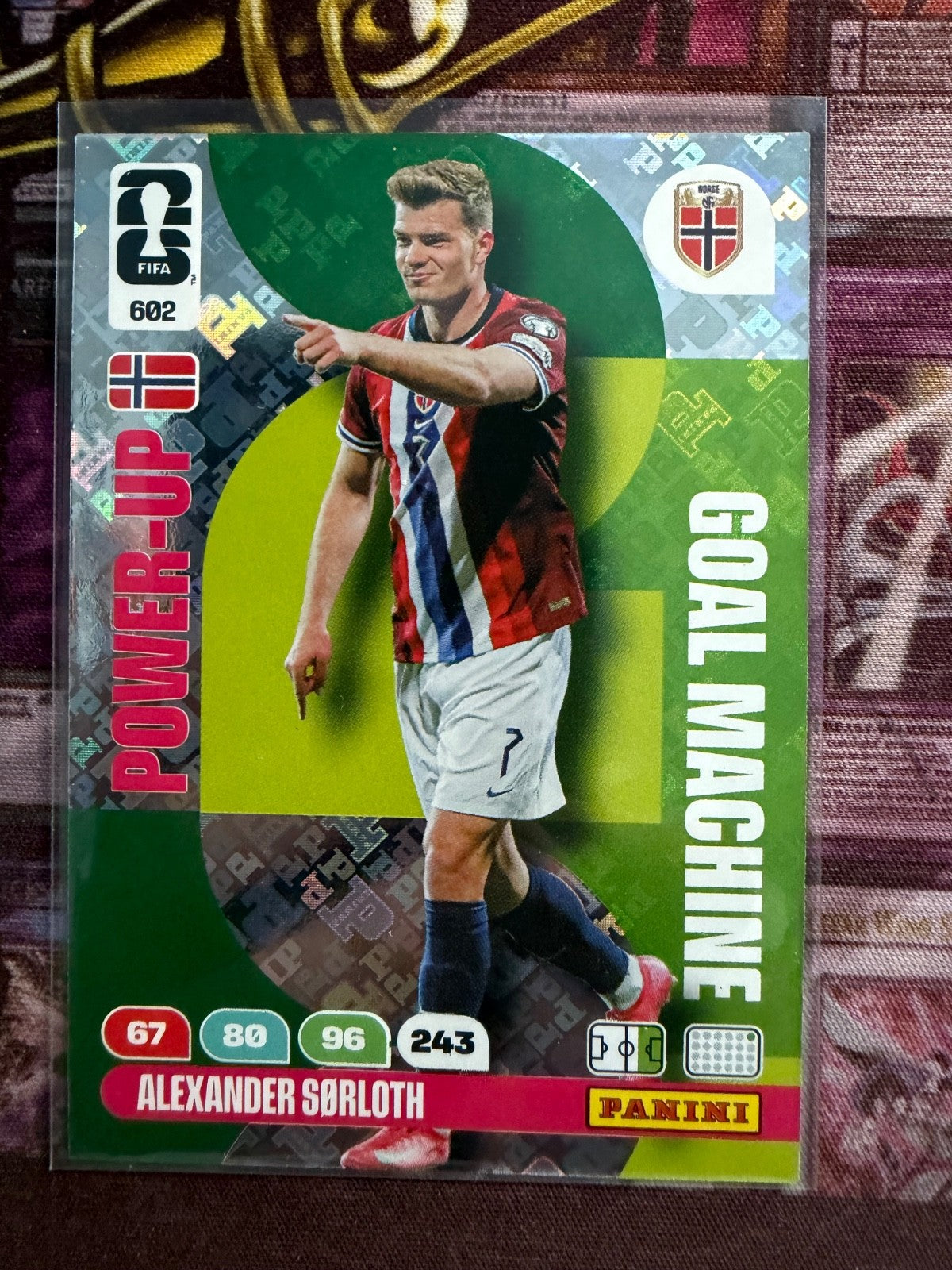 Alexander Sørloth Power-Up #602 Panini FIFA 365 2025 Norway Norwegen