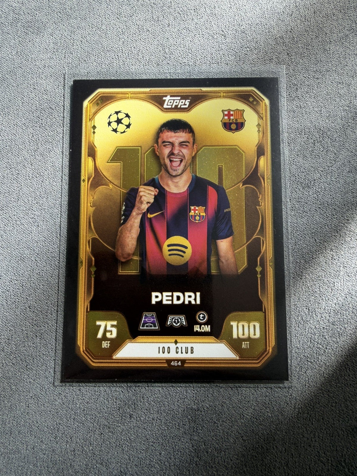 Match Attax Champions League 25/26 Club 100 Pedri FC Barcelona Nr-464