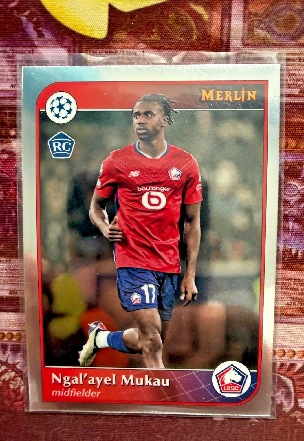 Ngal’ayel Mukau RC Topps Merlin 2024/25 LOSC Lille Rookie Card UEFA Champions