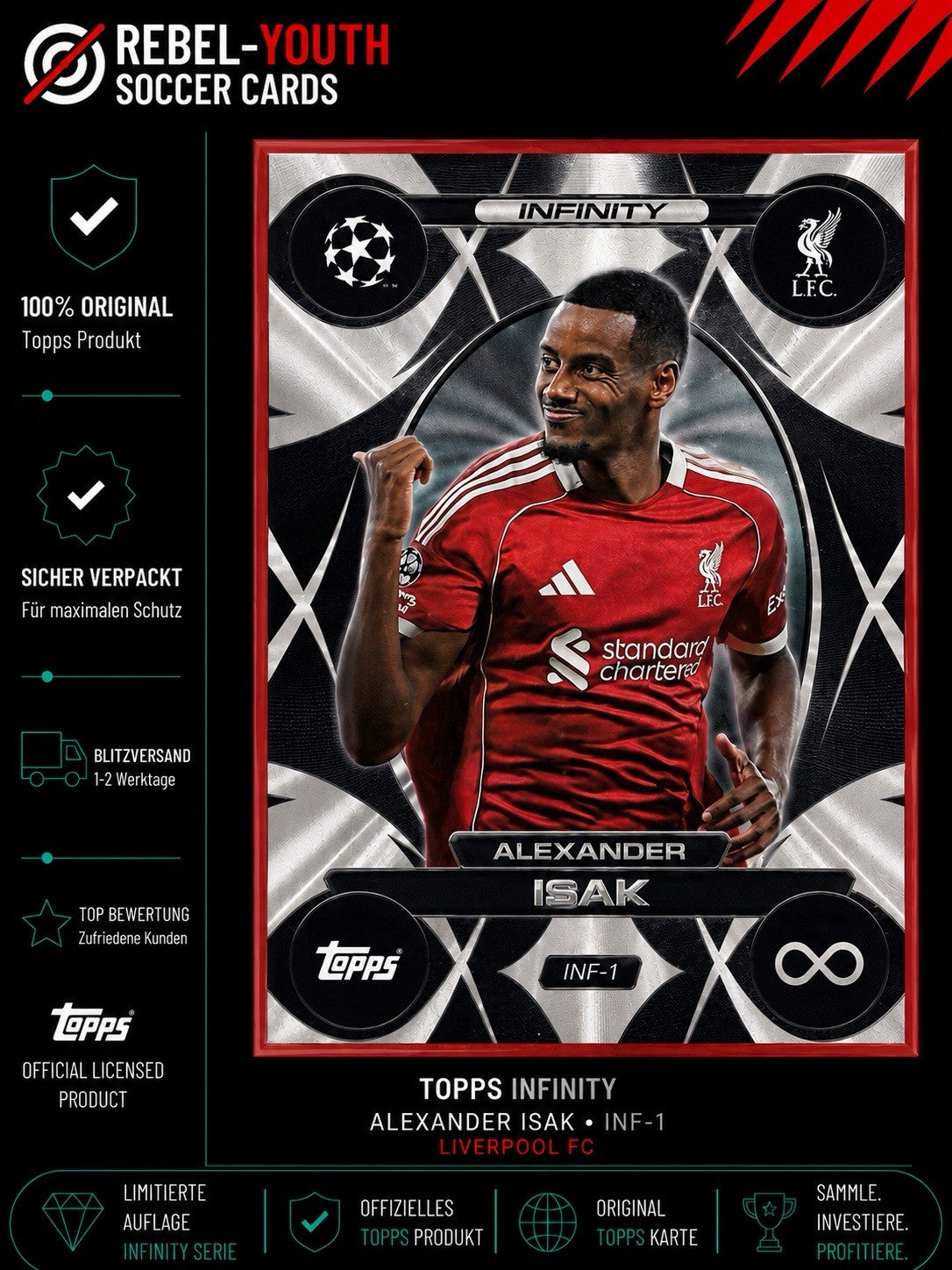 Match Attax Champions League 2025-26 Extra IN 1 Infinity Alexander Isak