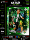 Pablo García RC Green Leaf Parallel Topps UEFA Club Competitions 2025/26 Real
