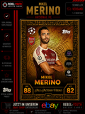 Mikel Merino All Action Hero #362 Topps Match Attax Champions League 2025/26