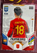 Martin Zubimendi EXC18 Numbers Excellence Panini FIFA 365 2025/26 Spain