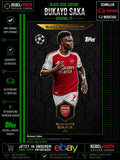 Match Attax 25/26 Bukayo Saka Black Edge Edition Arsenal #BE2 Champions League
