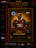 Mohamed Diomande All Action Hero #378 Topps Match Attax Champions League