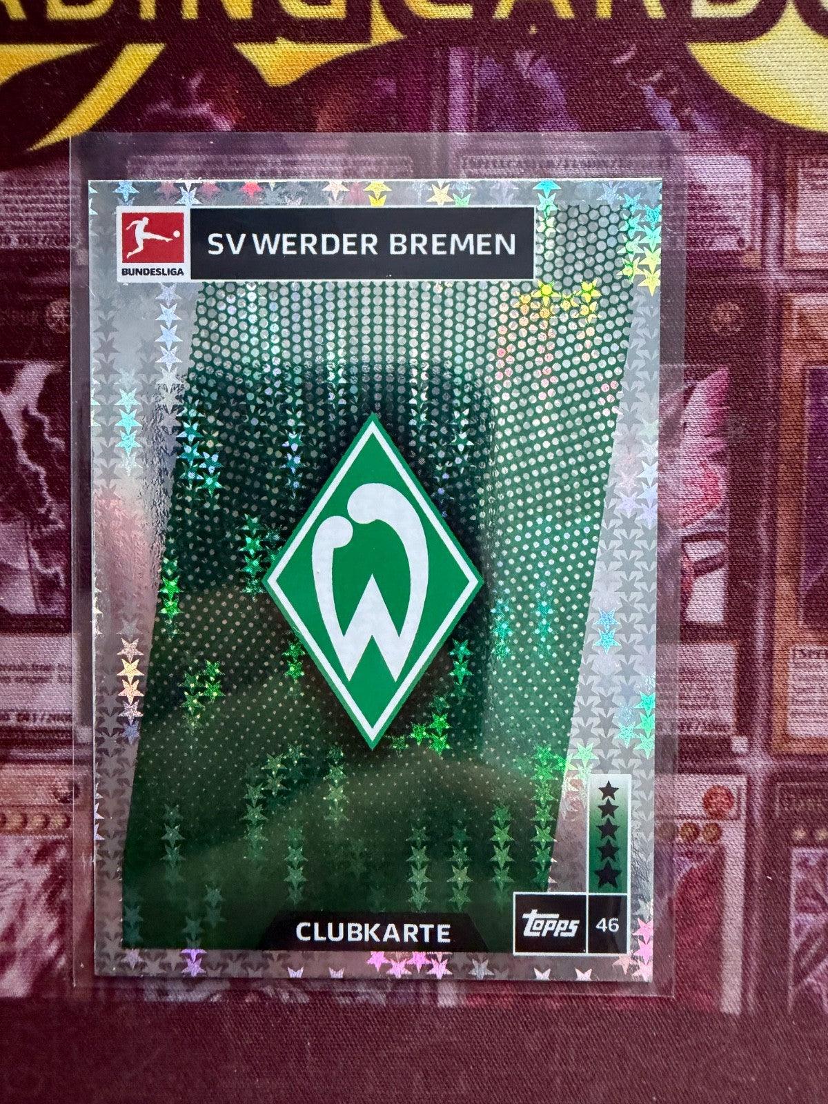 SV Werder Bremen Clubkarte #46 Match Attax Bundesliga 2018/19 Topps