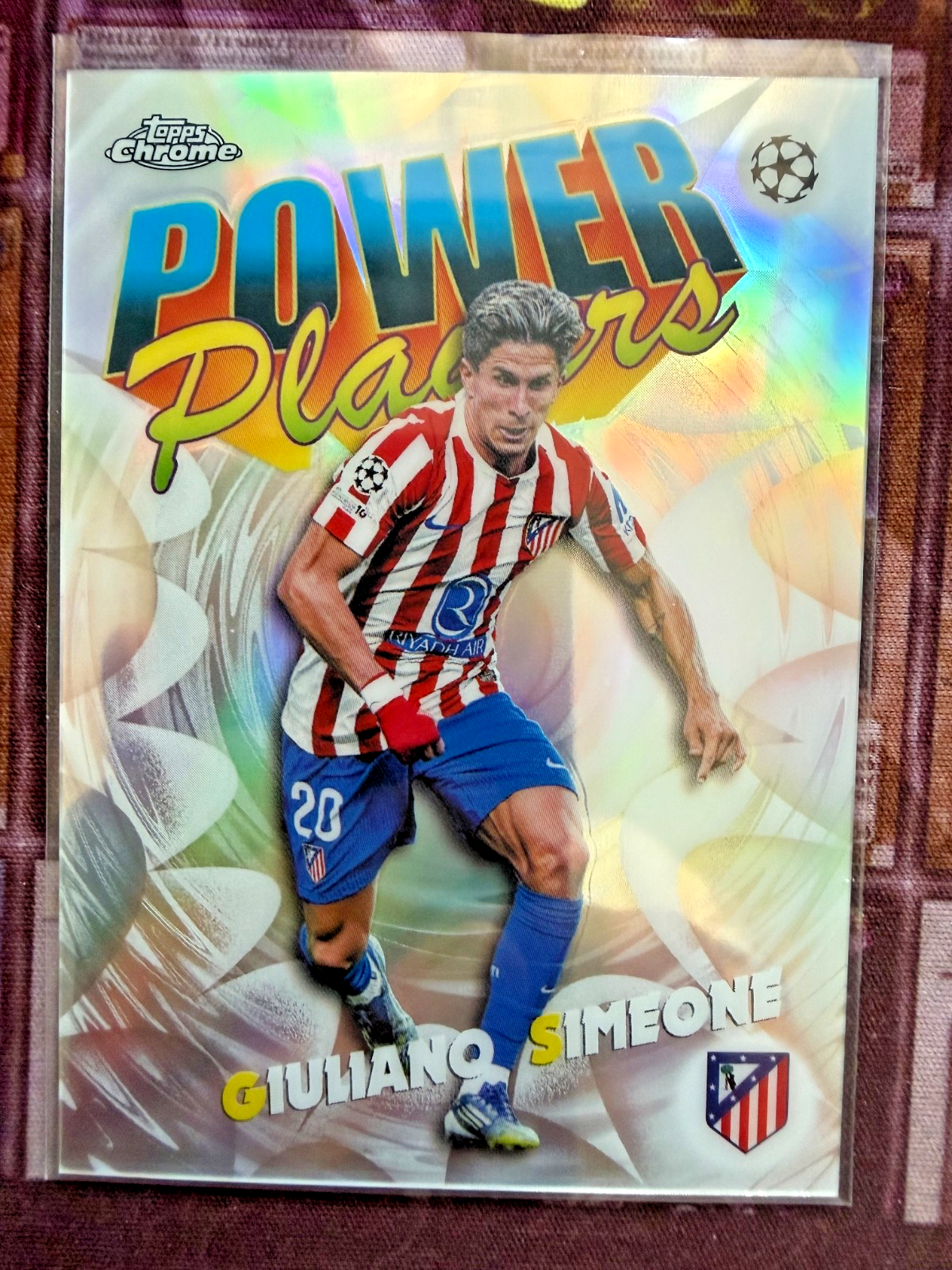 Giuliano Simeone Power Players Topps Chrome UEFA Club PP-16 Madrid