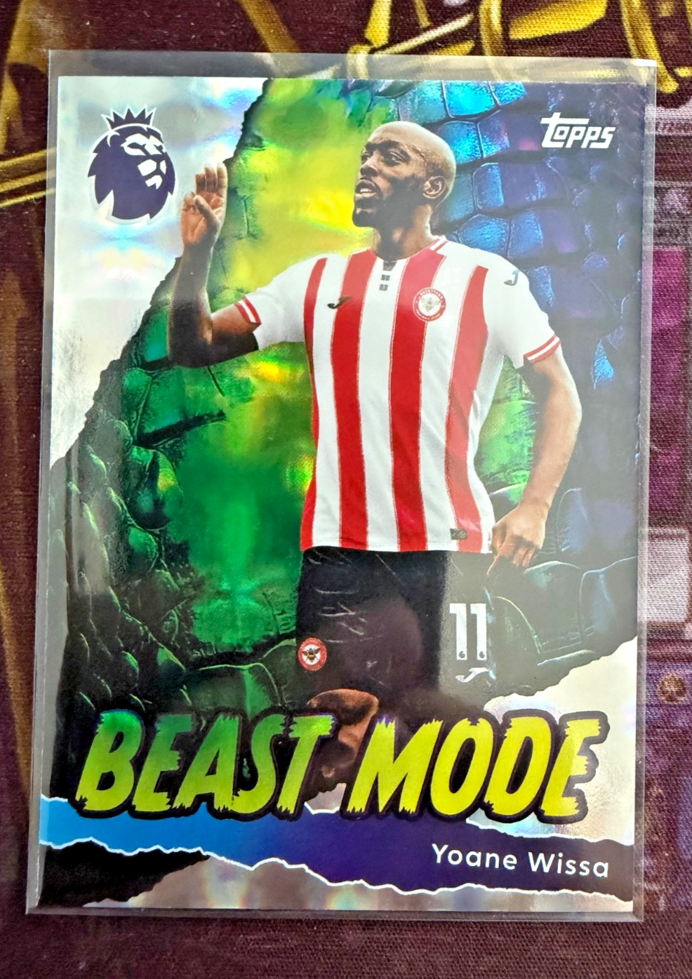 Yoane Wissa Beast Mode #432 Topps Premier League 2025/26 Brentford Insert