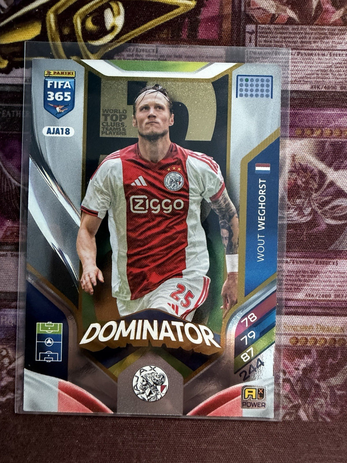 Panini Adrenalyn XL FIFA 365 2026 Karte No. AJA18 Wout Weghorst Dominator Ajax