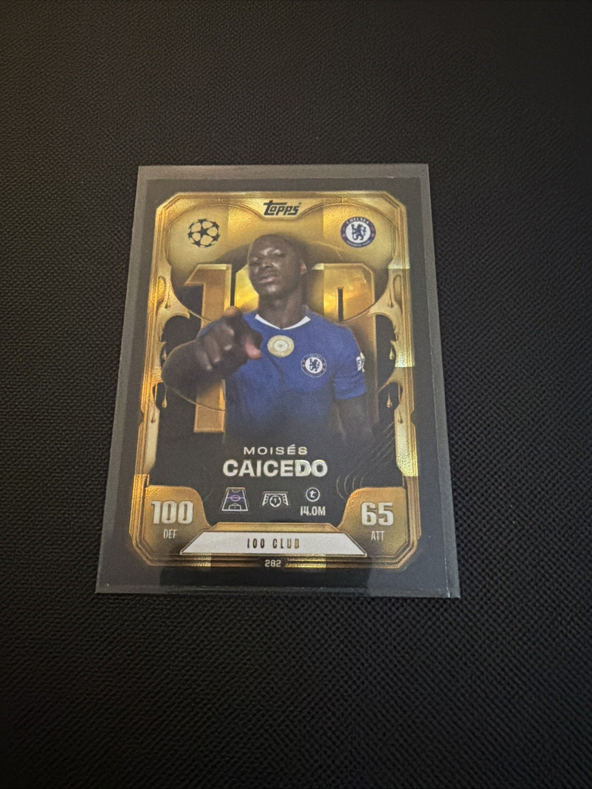 Match Attax Extra 25/26 Moises Caicedo 100 Club #282 Chelsea 2025/2026