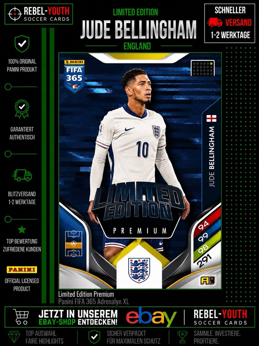 Panini Adrenalyn XL FIFA 365 2026 Premium Limited Edition Jude Bellingham