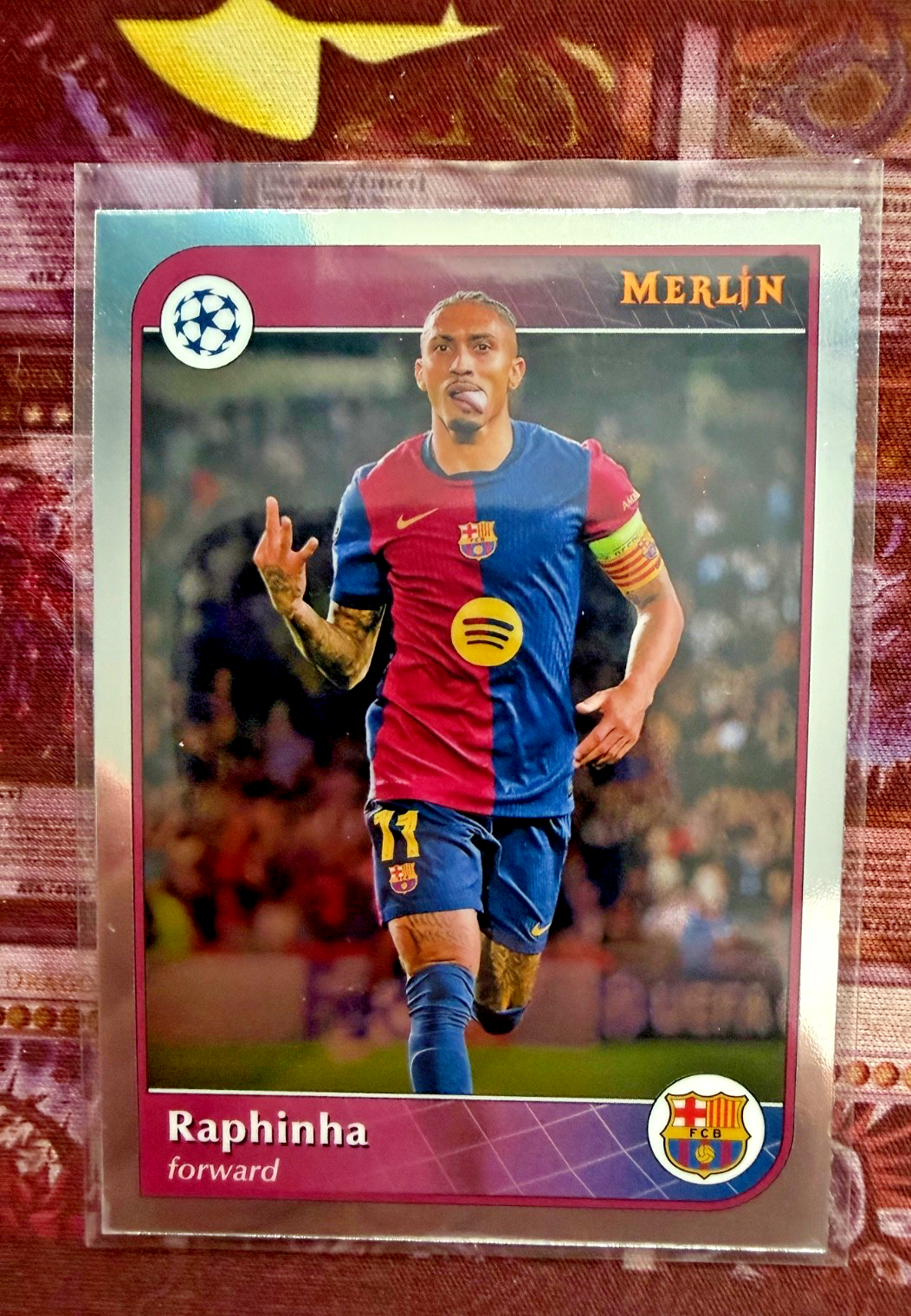 2024-25 Topps Merlin Raphinha #27 FC Barcelona Base Near Mint NM