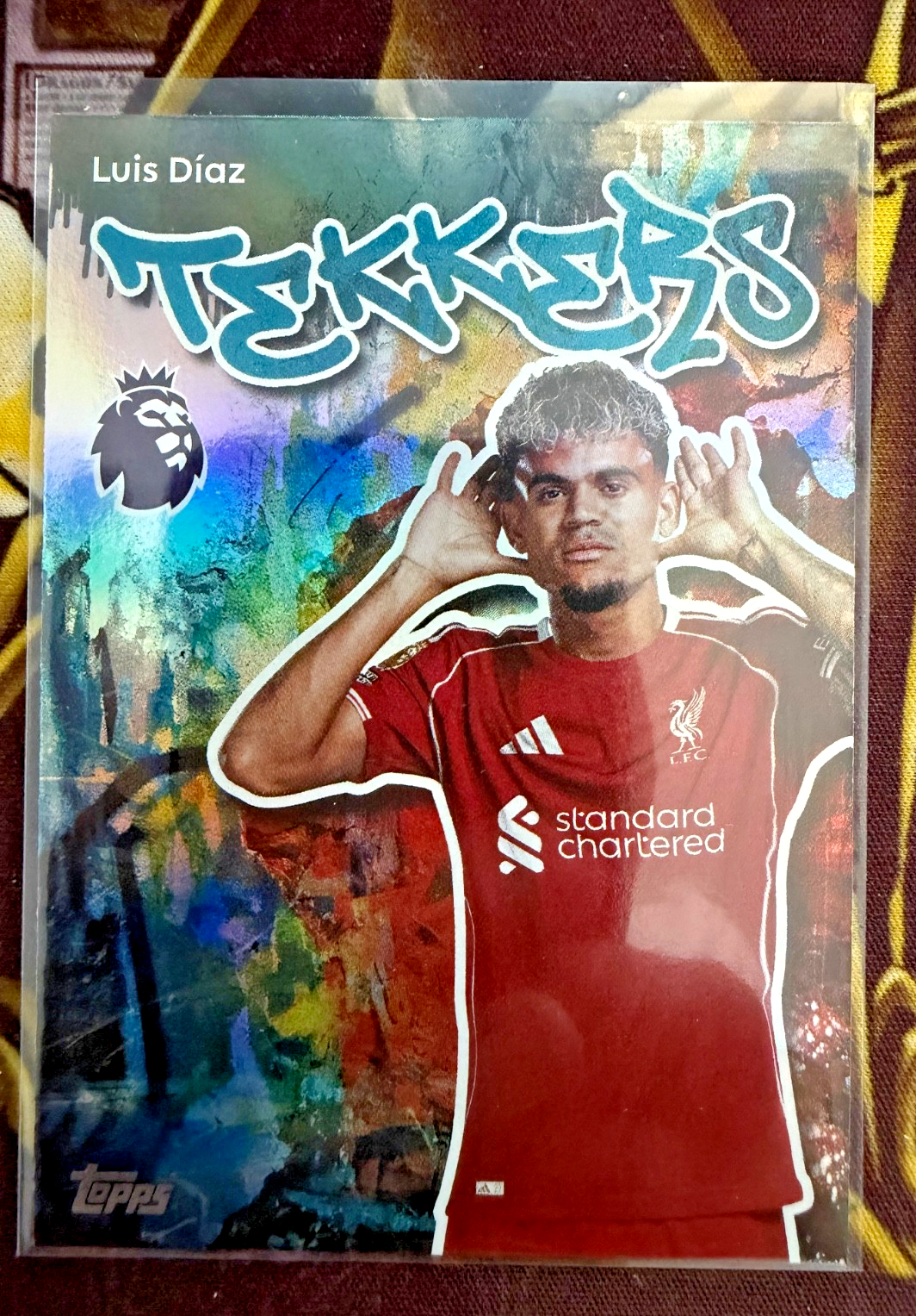 Luis Díaz Tekkers DS #403 Topps Premier League 2025/26 Liverpool Insert NM