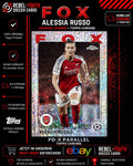 Alessia Russo FOX Parallel Topps Chrome Arsenal Women UEFA Champions League
