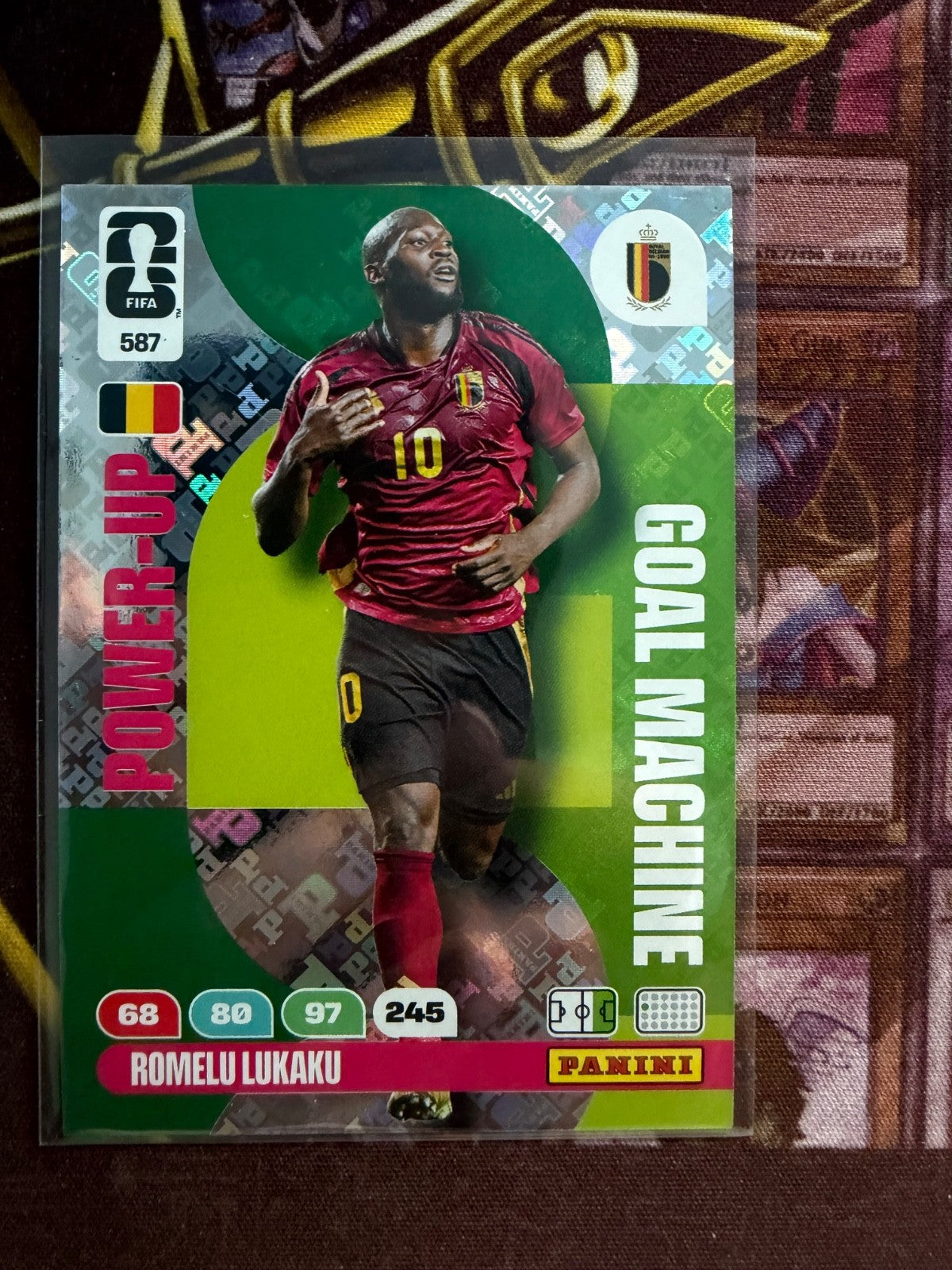 Panini FIFA World Cup 2026 Power-Up 587 Romelu Lukaku Goal Machine