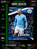 Erling Haaland Fanatic Fans Topps 2024/25 Manchester City