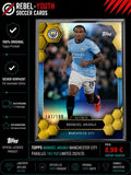Manuel Akanji Topps Gold Hexagon 141/199 Manchester City Limited Parallel