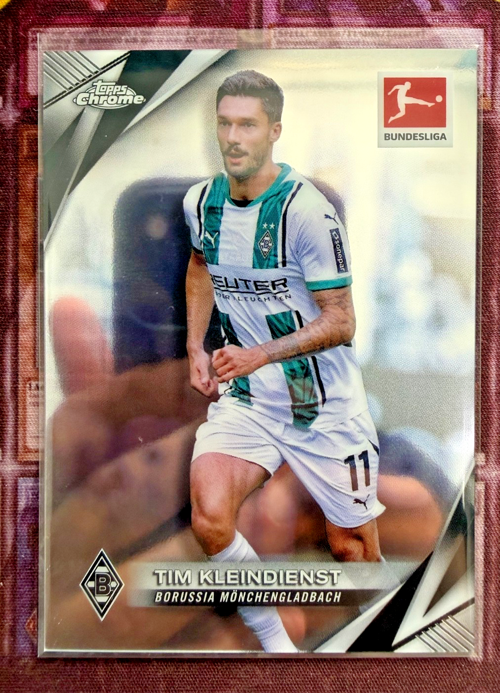 Tim Kleindienst 2024-25 Topps Chrome Bundesliga Base #48 Borussia Mönchengladbac