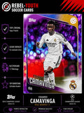 Eduardo Camavinga Purple Refractor Real Madrid Topps UEFA Club Competitions