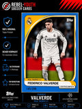 Federico Valverde Blue Parallel 145/299 Real Madrid Topps UCC 2025/26 #145/299