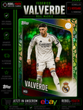 Federico Valverde Leaf Parallel Topps UEFA Club Competitions 2025/26 Real Madrid
