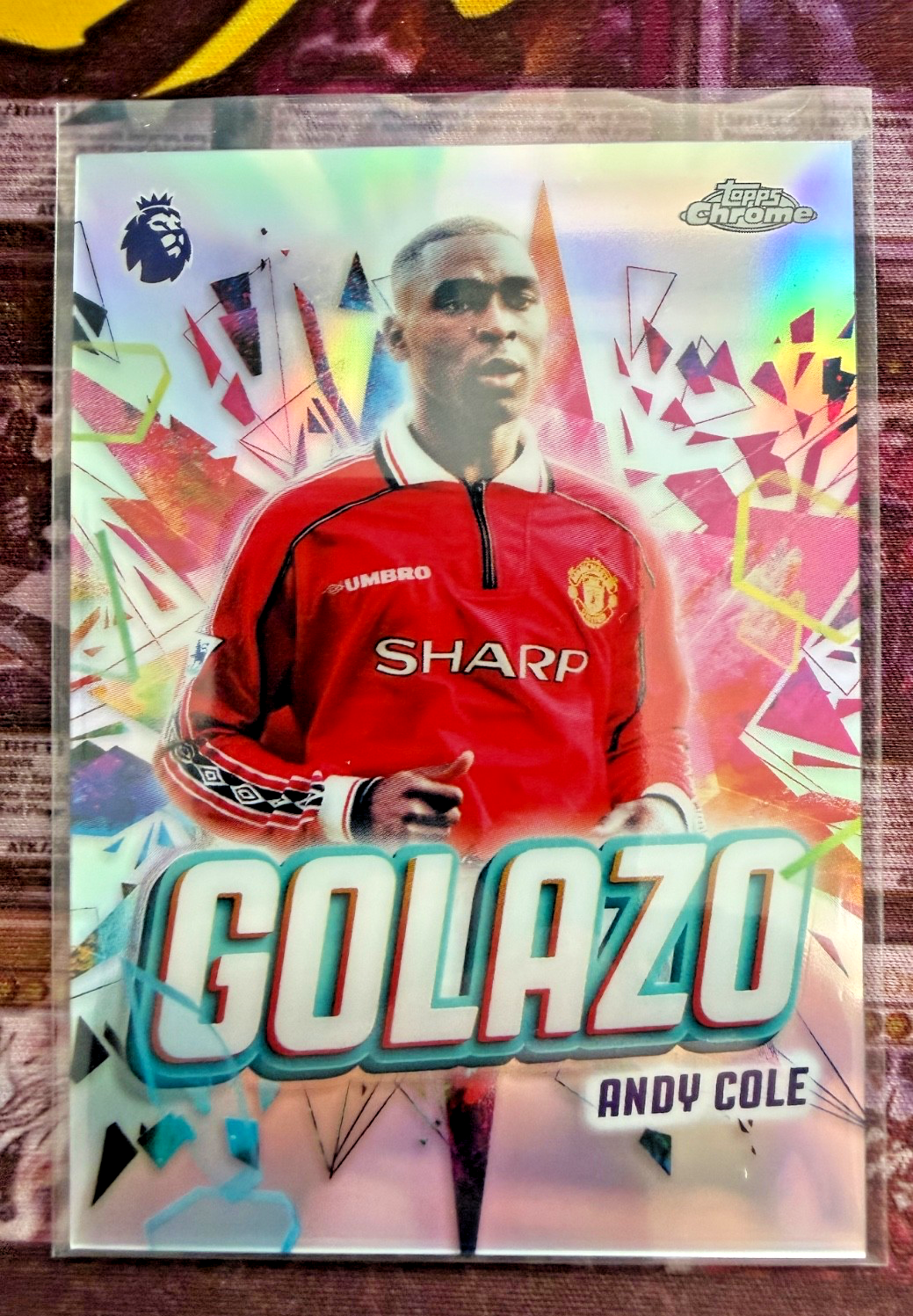 2025-26 Topps Chrome Andy Cole Golazo Manchester United GZ-18  Insert