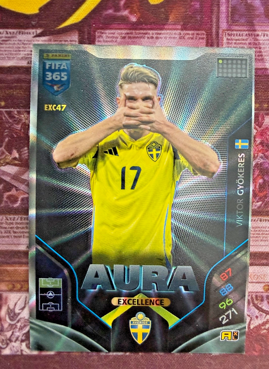 Viktor Gyökeres EXC47 Aura Excellence Panini FIFA 365 2025/26 Sweden Sporting CP
